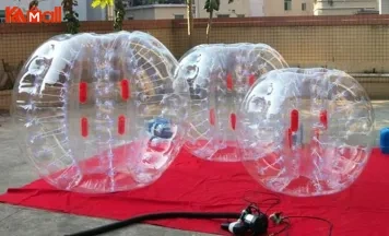 big zorb ball with persons inside